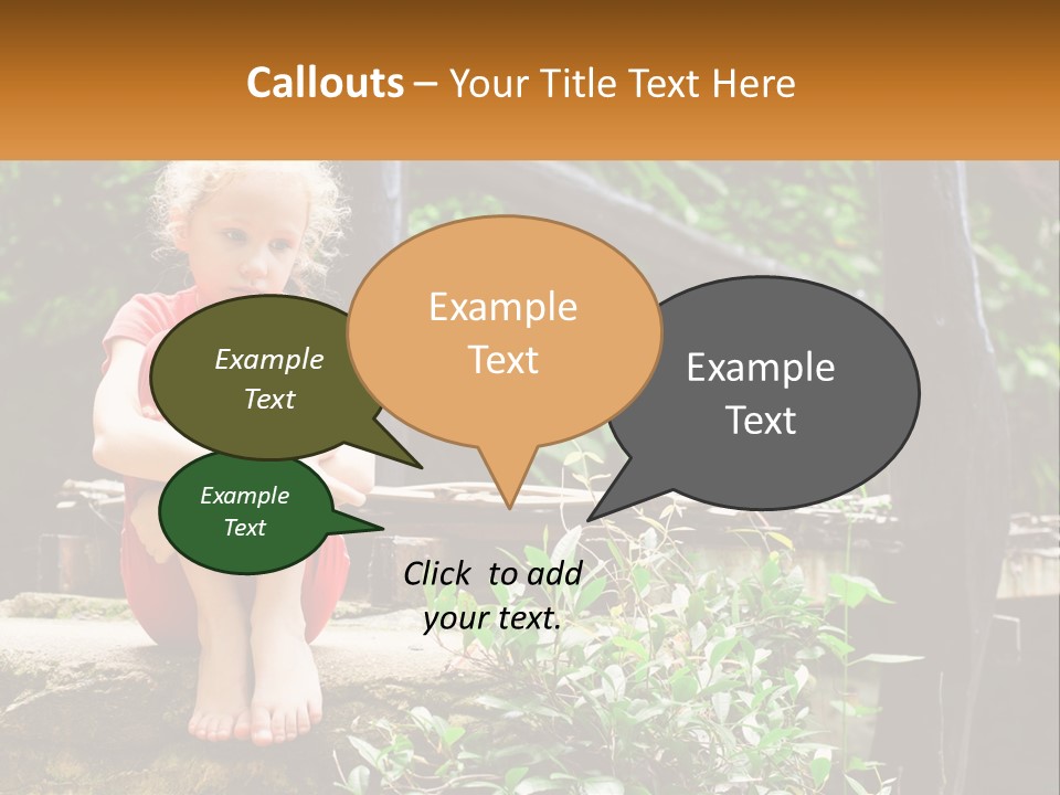 Girl By The Bridge PowerPoint Template