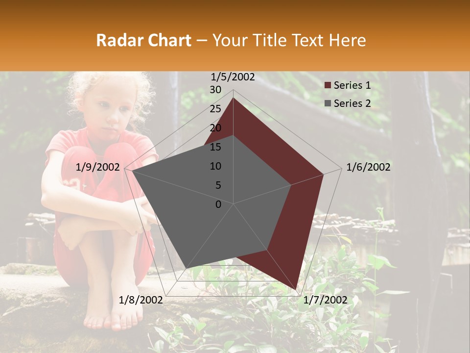 Girl By The Bridge PowerPoint Template