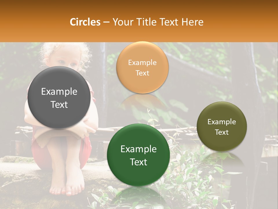 Girl By The Bridge PowerPoint Template