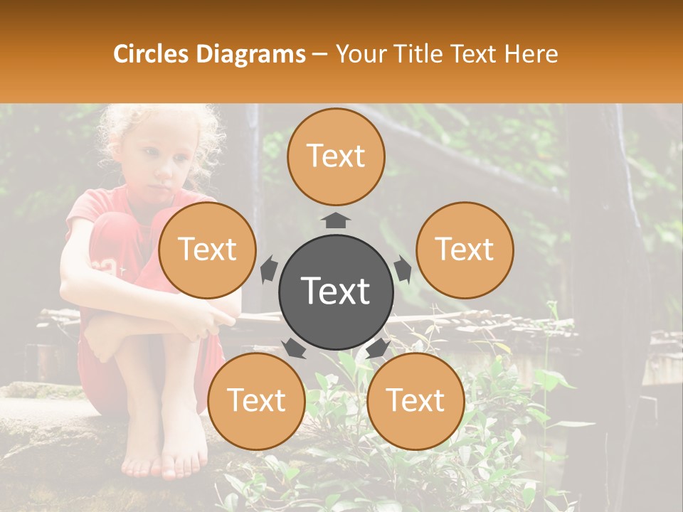 Girl By The Bridge PowerPoint Template