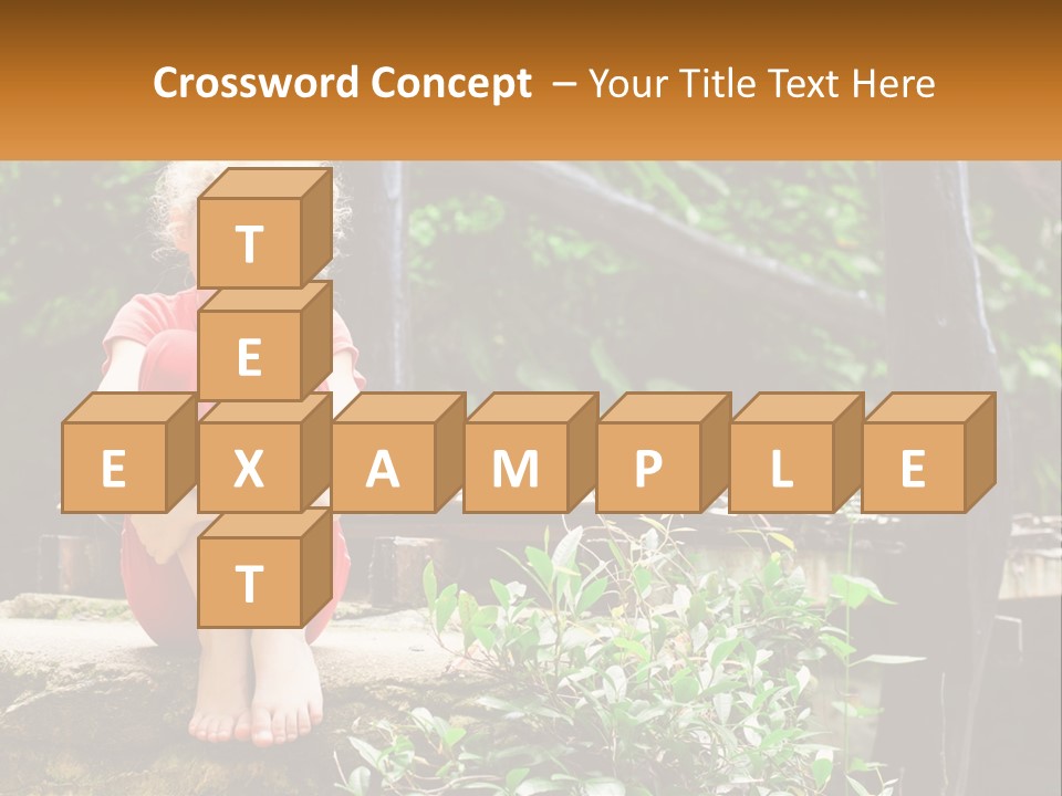 Girl By The Bridge PowerPoint Template