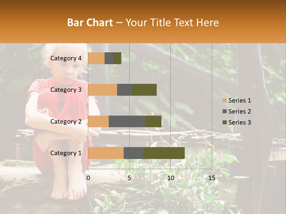 Girl By The Bridge PowerPoint Template