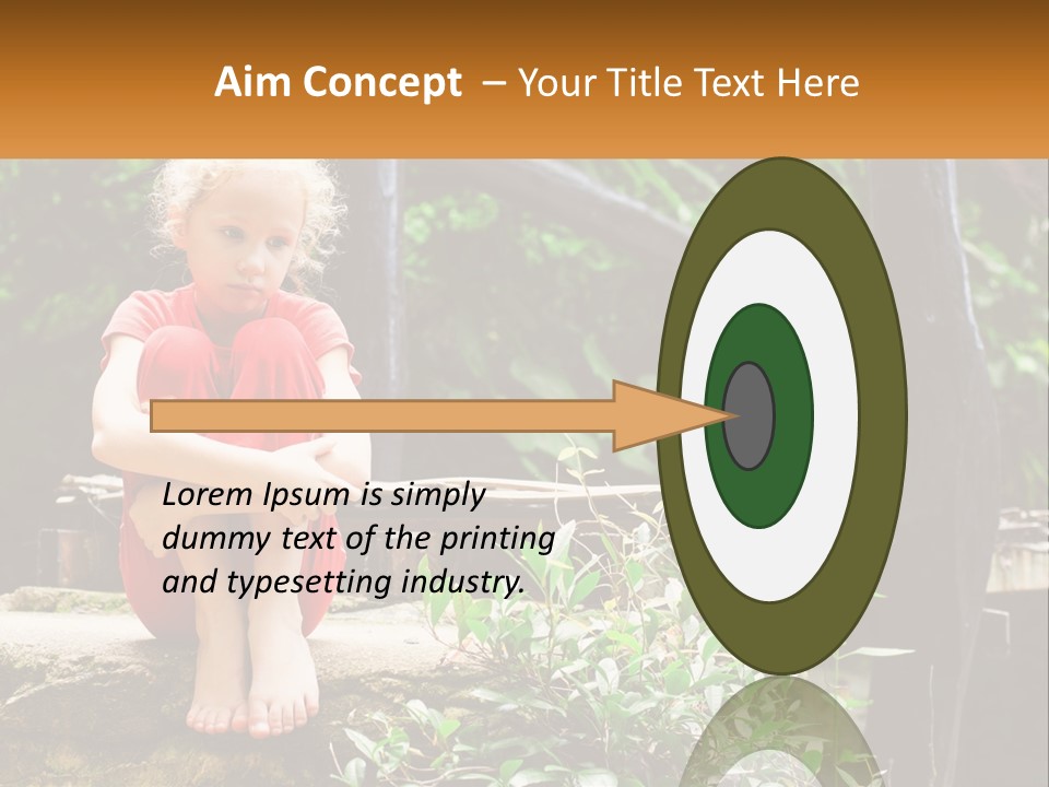 Girl By The Bridge PowerPoint Template