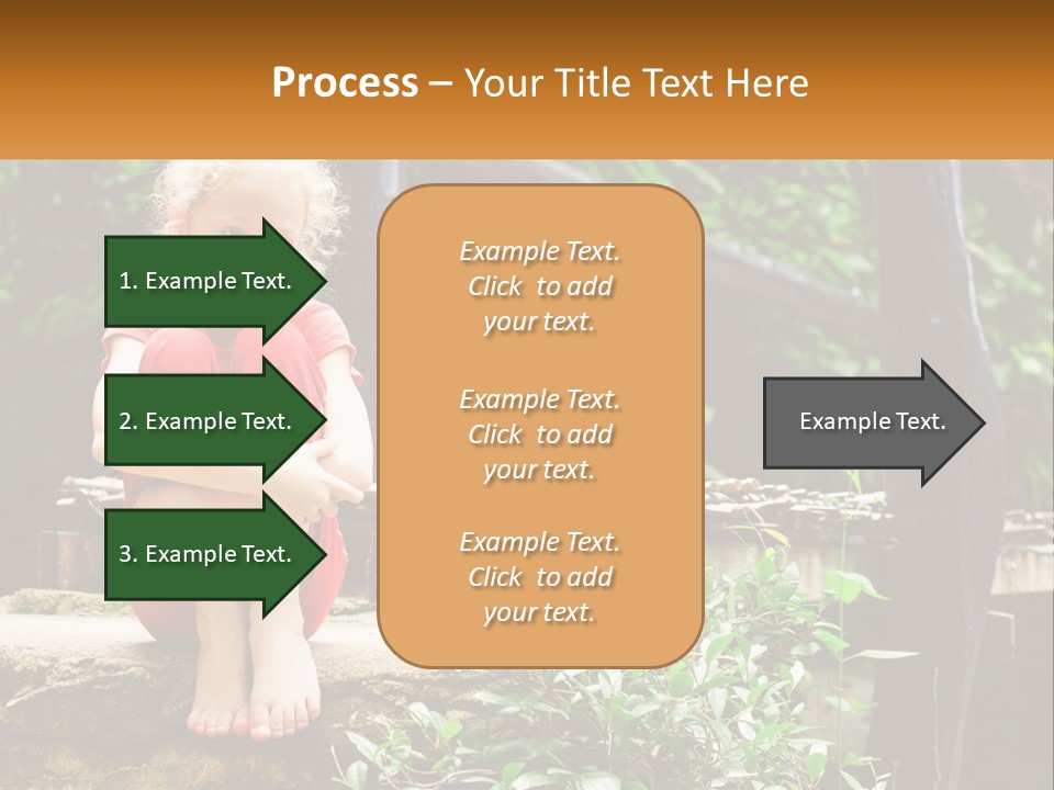 Girl By The Bridge PowerPoint Template