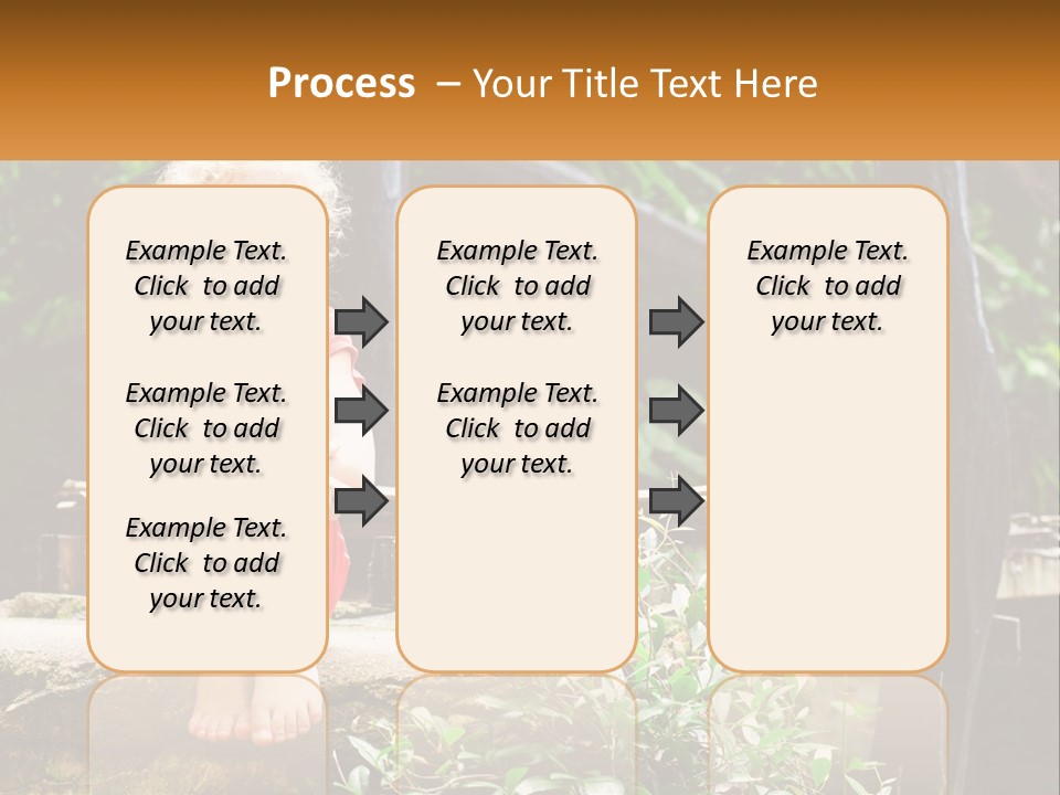 Girl By The Bridge PowerPoint Template