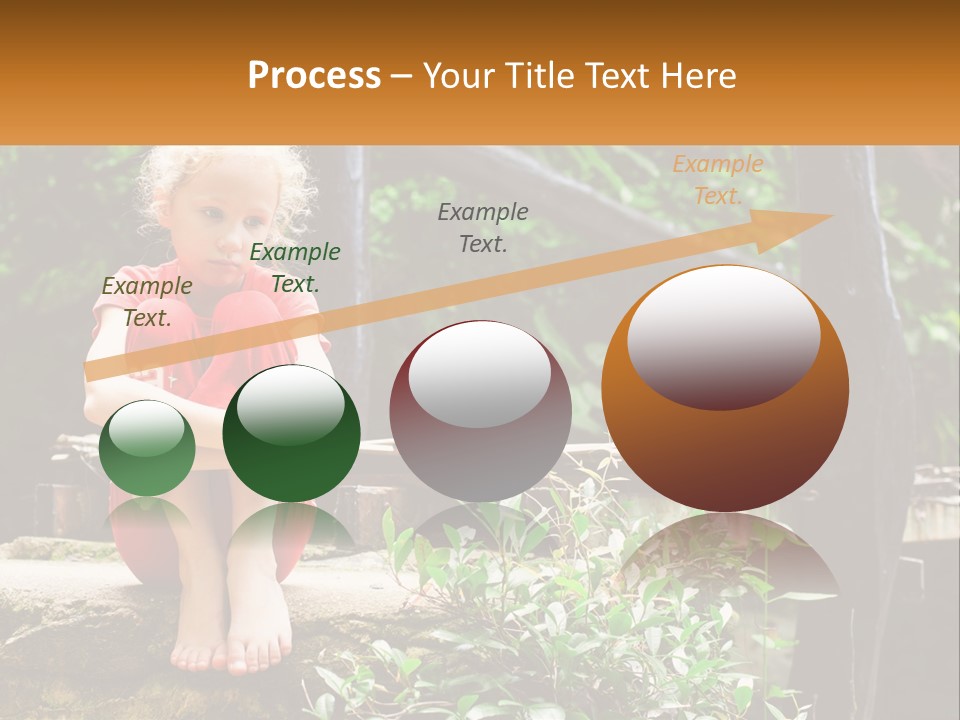 Girl By The Bridge PowerPoint Template