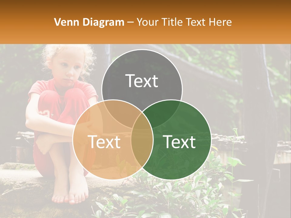 Girl By The Bridge PowerPoint Template