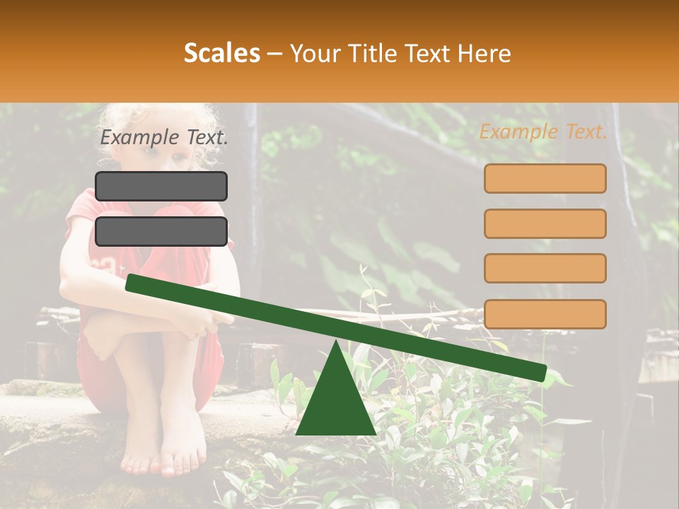 Girl By The Bridge PowerPoint Template