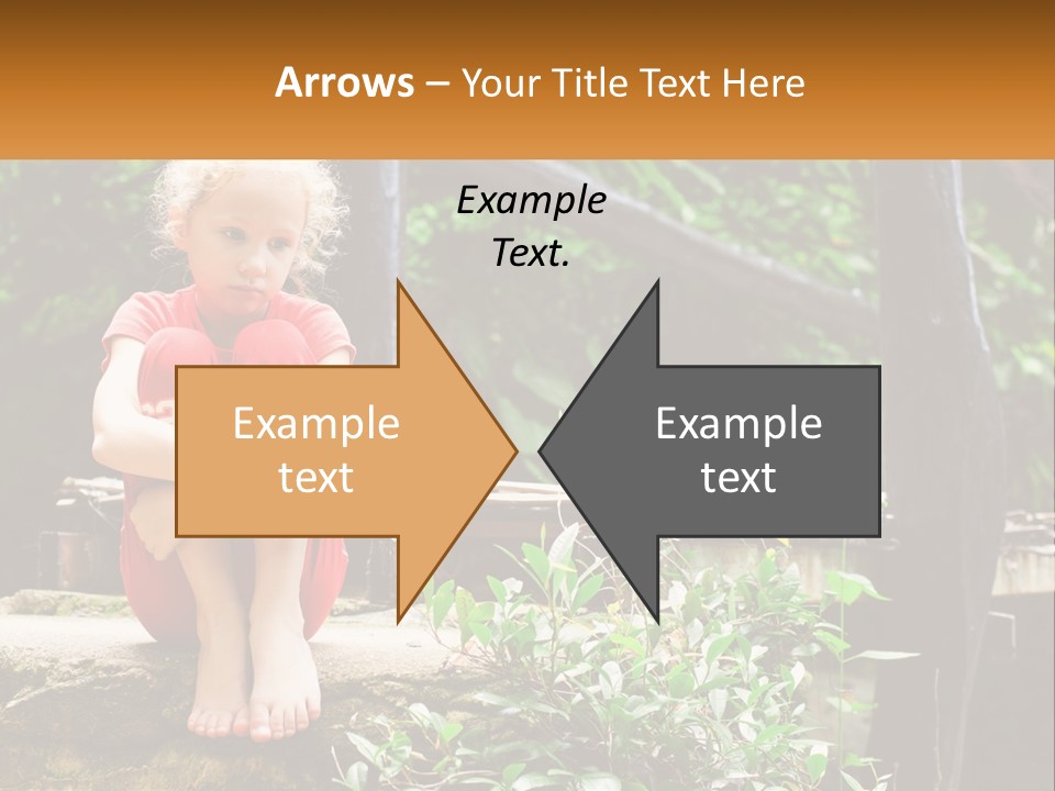 Girl By The Bridge PowerPoint Template