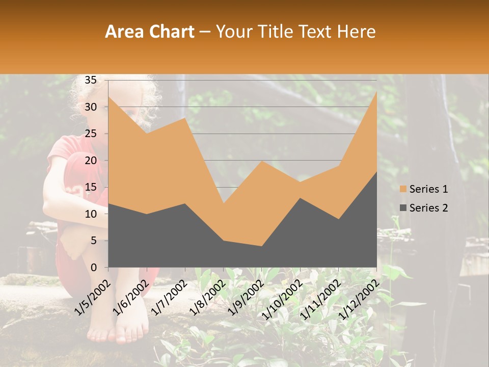 Girl By The Bridge PowerPoint Template