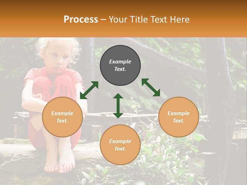 Girl By The Bridge PowerPoint Template