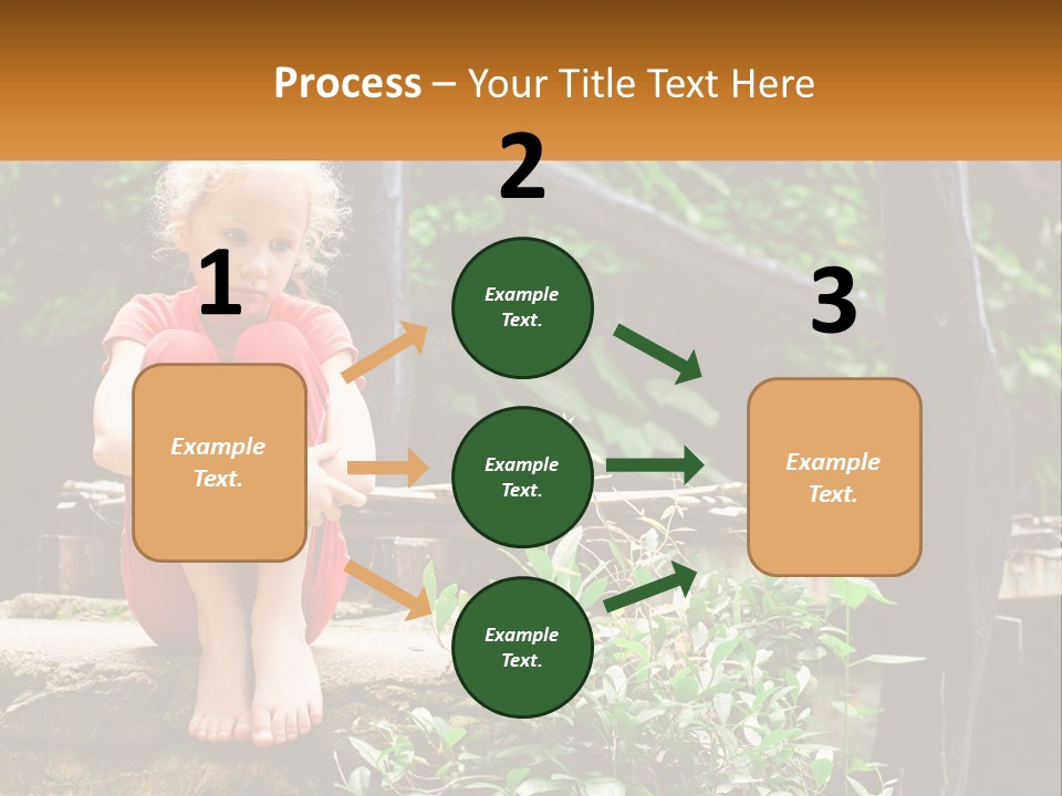 Girl By The Bridge PowerPoint Template