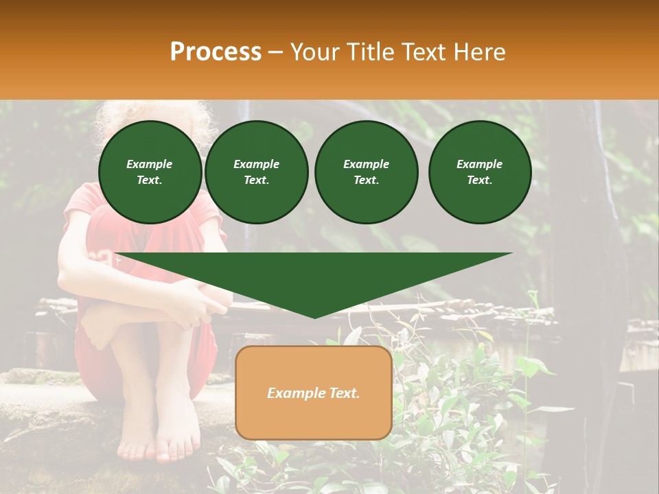 Girl By The Bridge PowerPoint Template