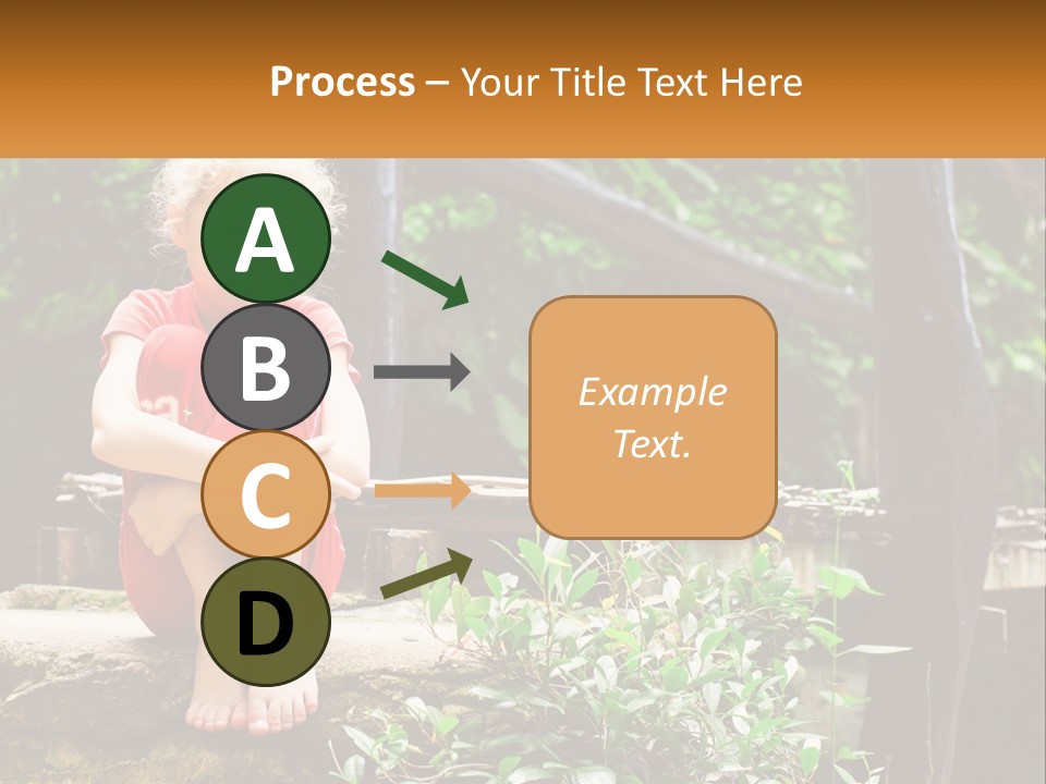 Girl By The Bridge PowerPoint Template