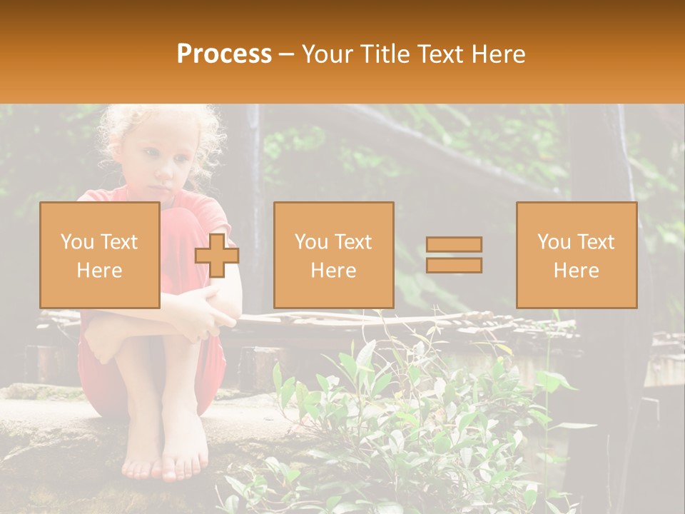 Girl By The Bridge PowerPoint Template