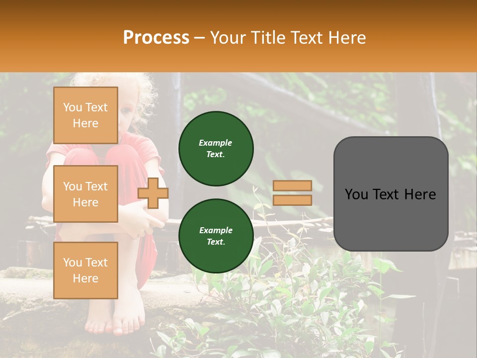 Girl By The Bridge PowerPoint Template