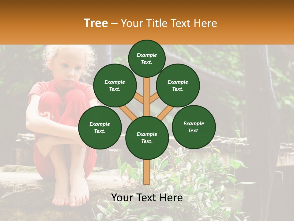 Girl By The Bridge PowerPoint Template