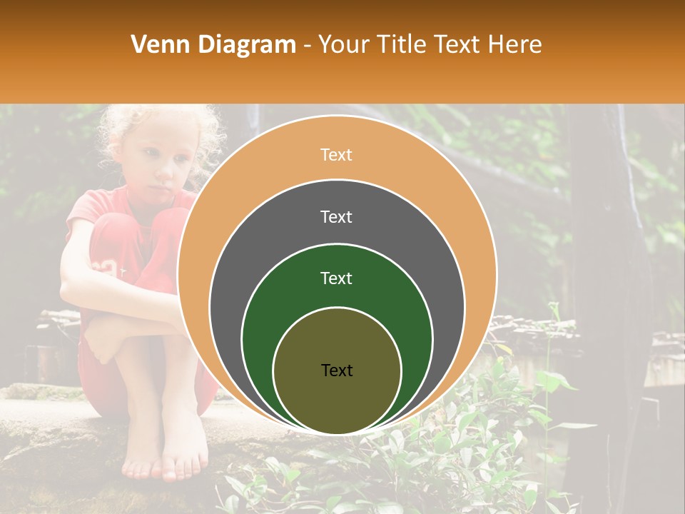 Girl By The Bridge PowerPoint Template