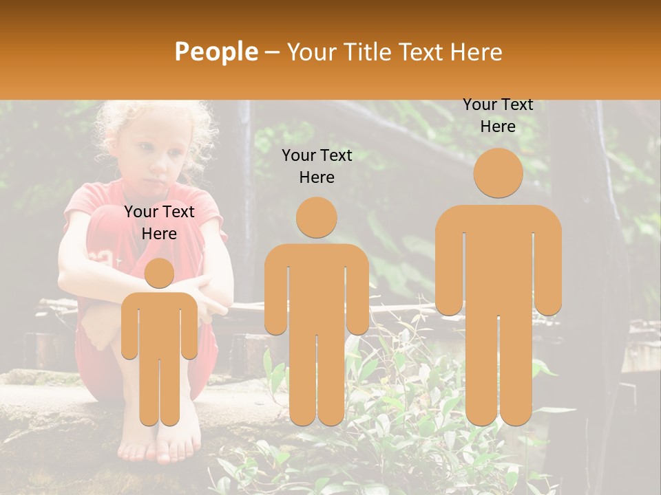 Girl By The Bridge PowerPoint Template