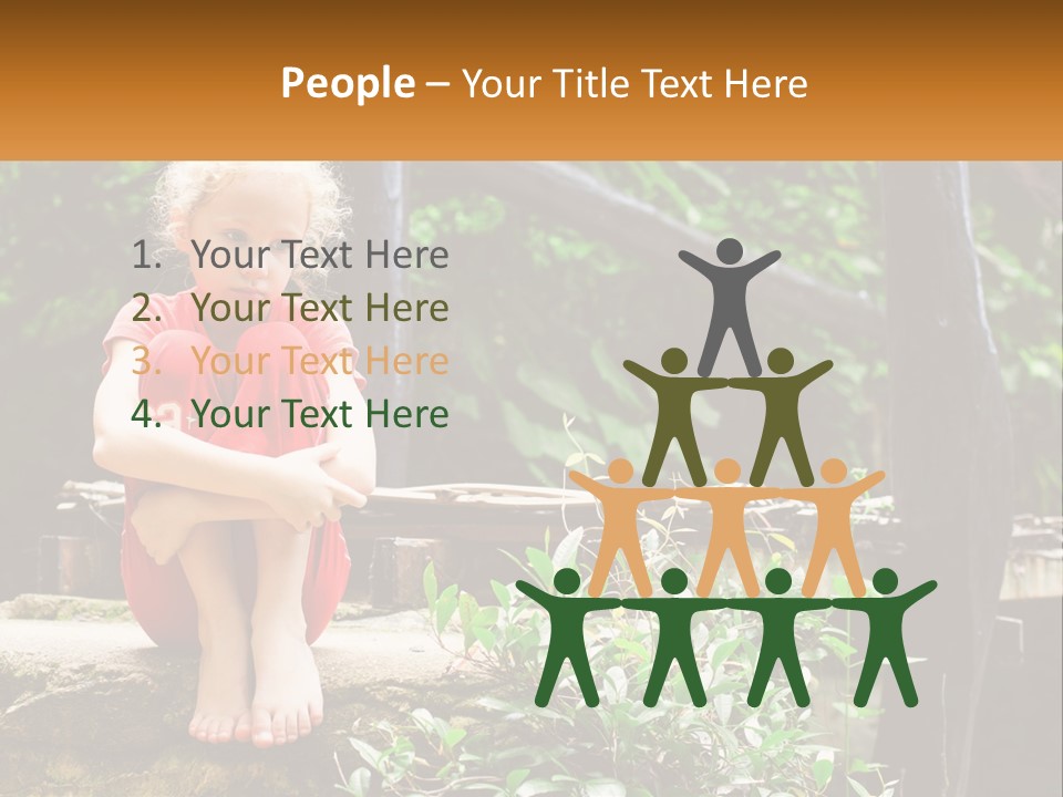 Girl By The Bridge PowerPoint Template