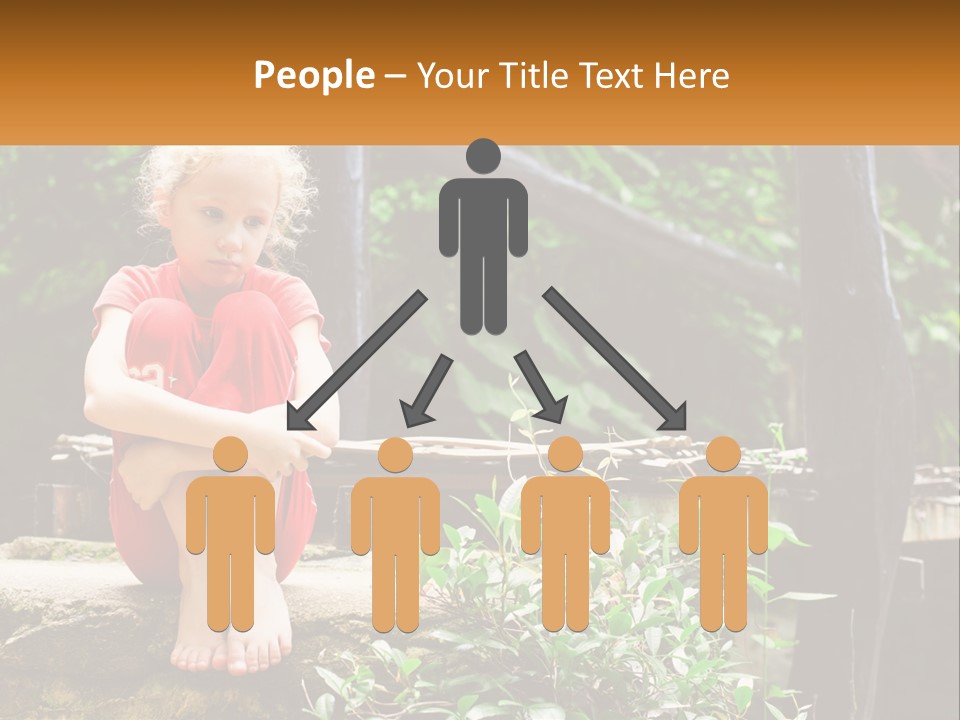 Girl By The Bridge PowerPoint Template