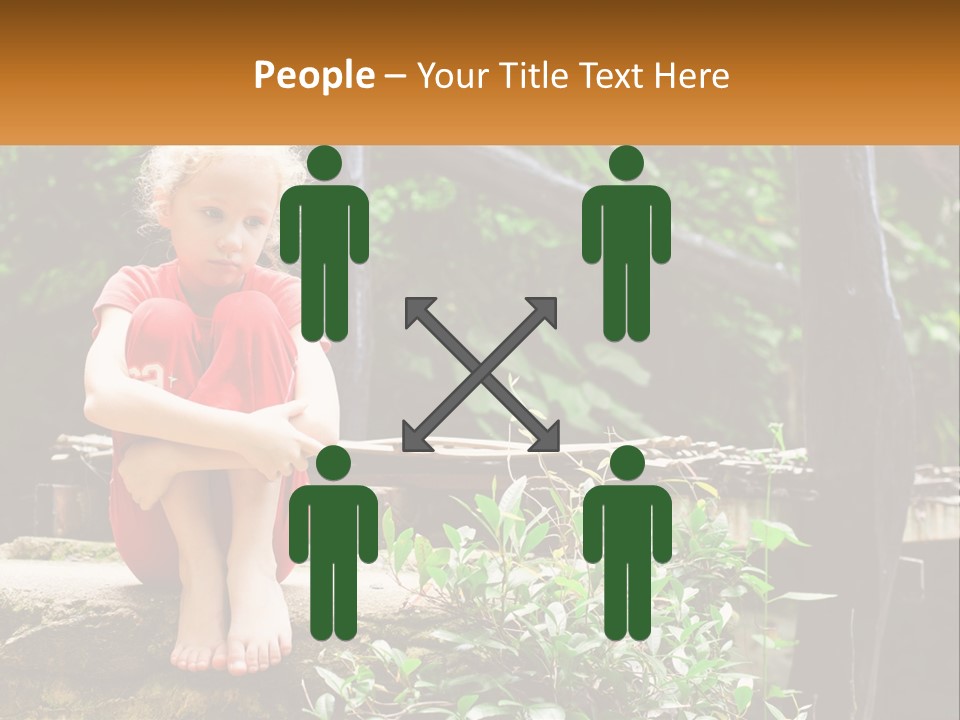 Girl By The Bridge PowerPoint Template