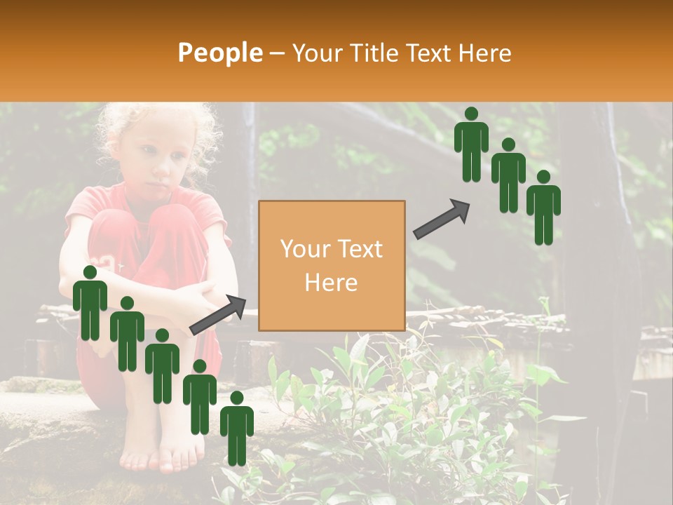 Girl By The Bridge PowerPoint Template