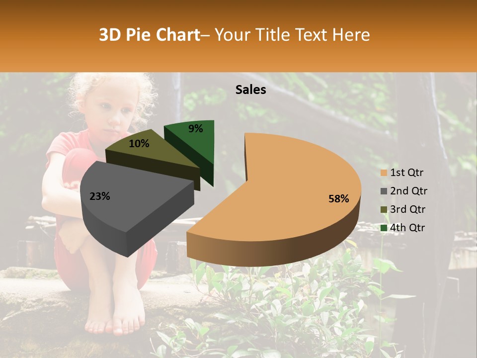 Girl By The Bridge PowerPoint Template