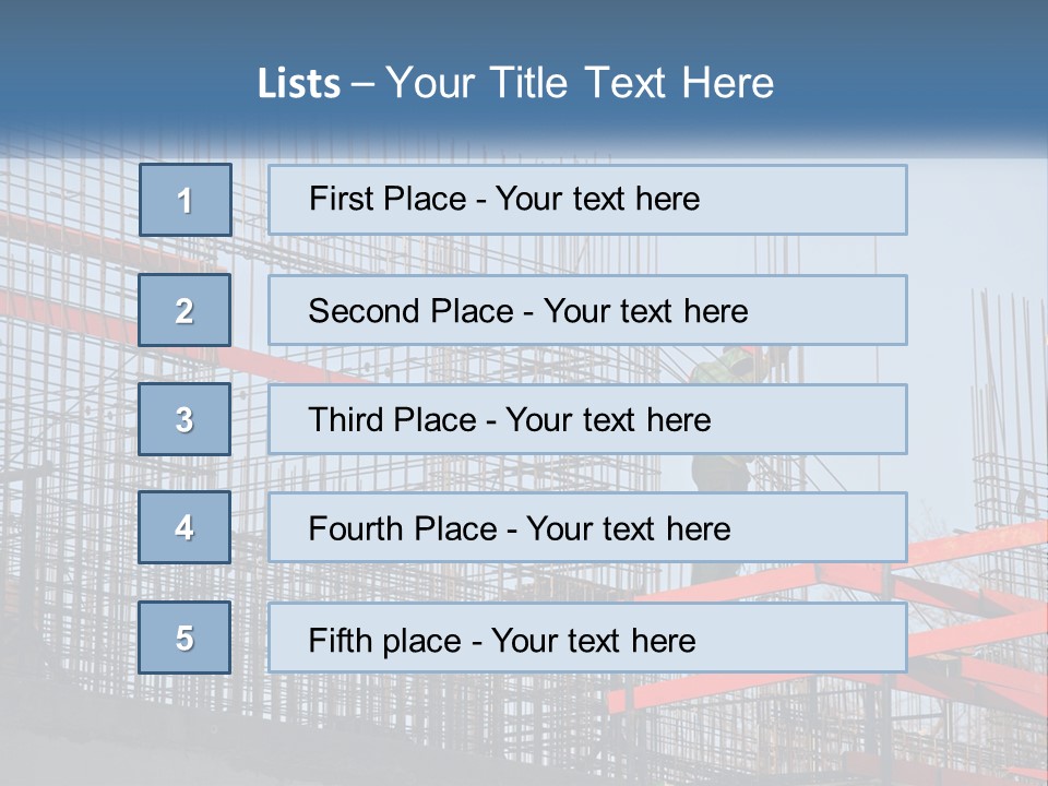 Linking Rebar To Build Walls PowerPoint Template