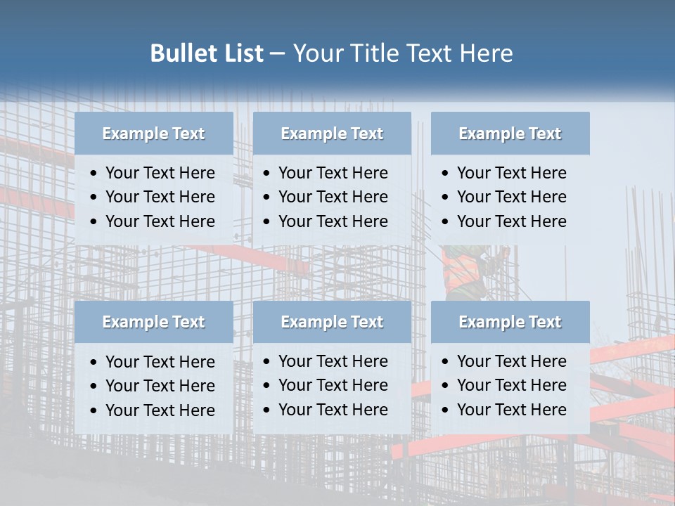 Linking Rebar To Build Walls PowerPoint Template