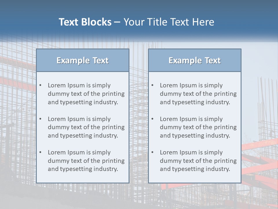Linking Rebar To Build Walls PowerPoint Template