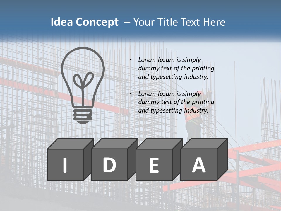 Linking Rebar To Build Walls PowerPoint Template