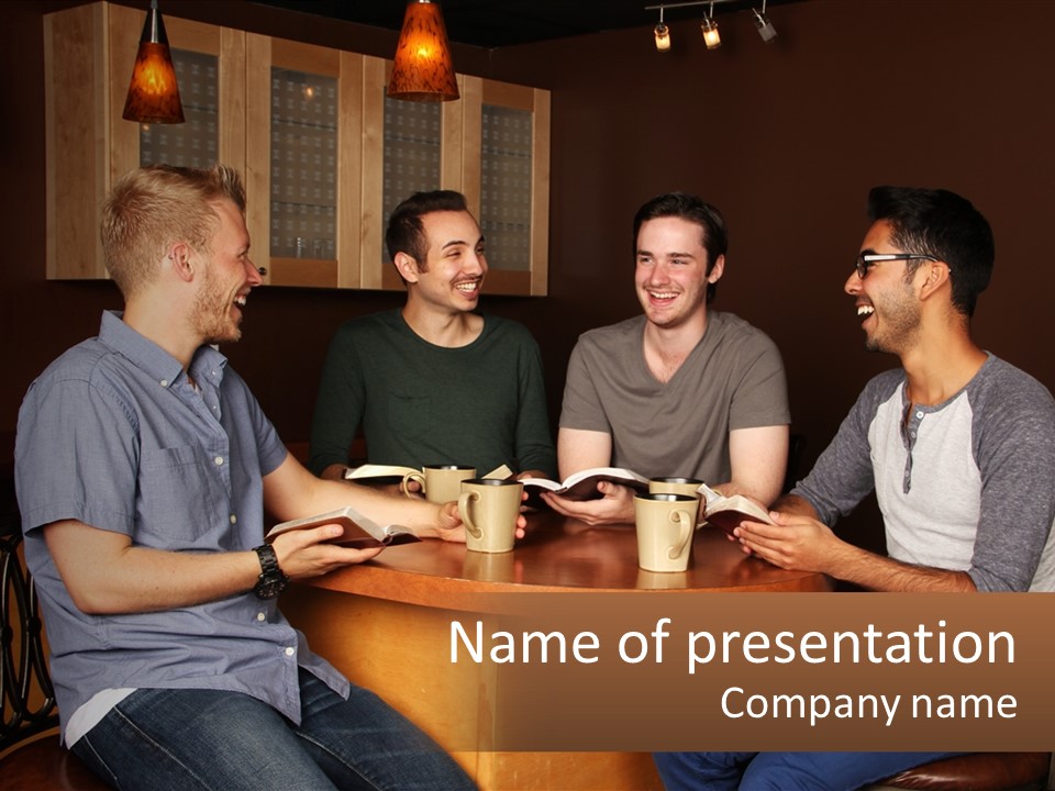 Meeting Guys PowerPoint Template
