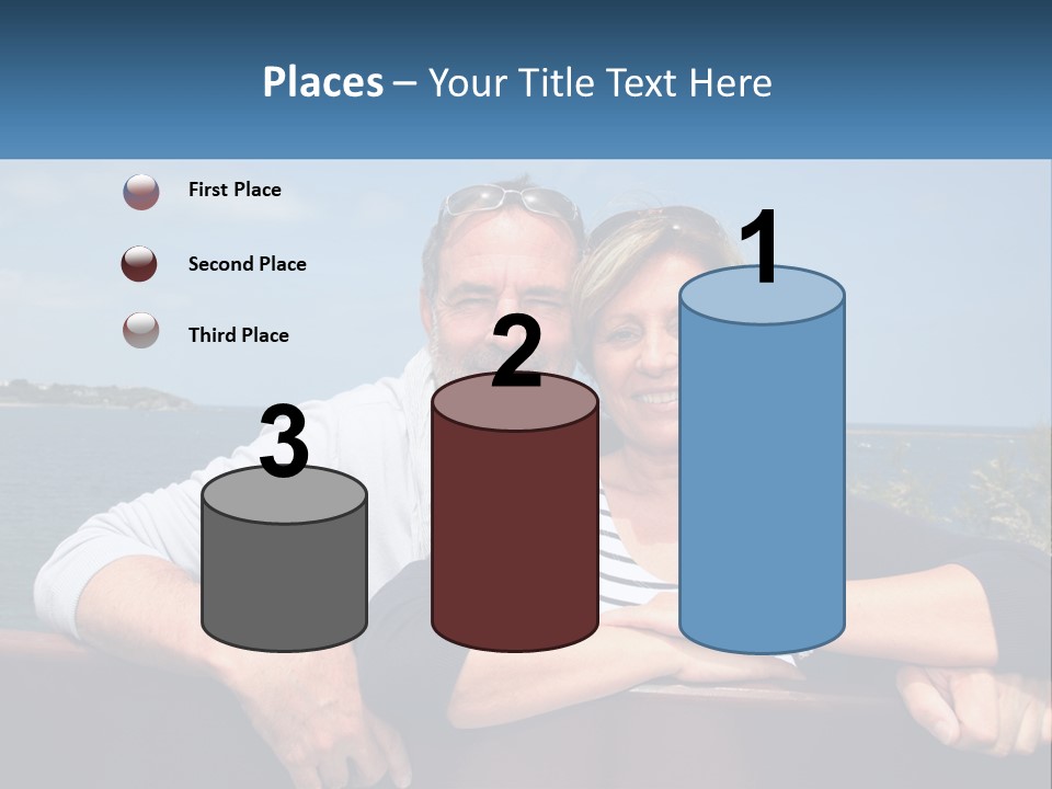 Couple On Vacation PowerPoint Template