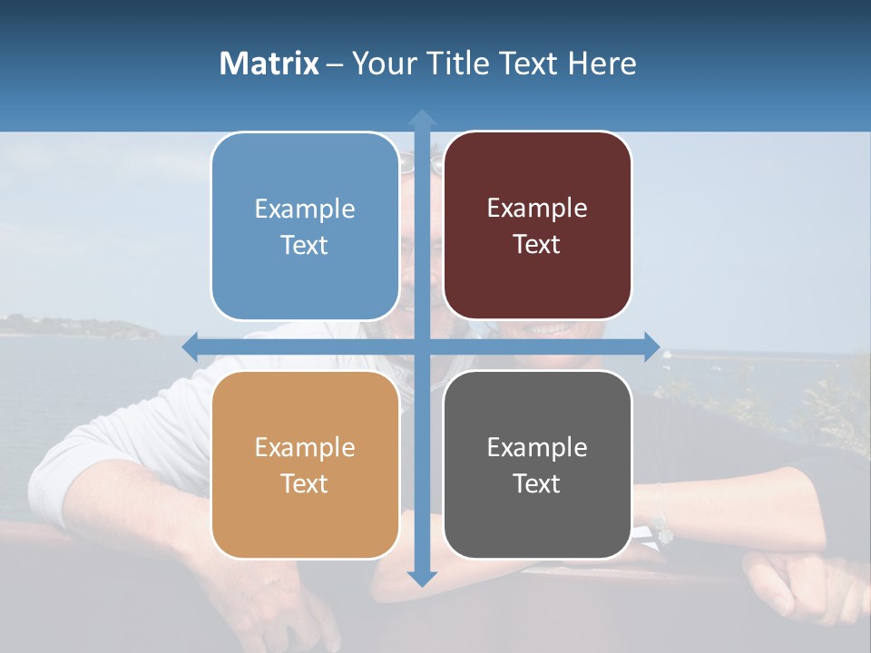 Couple On Vacation PowerPoint Template