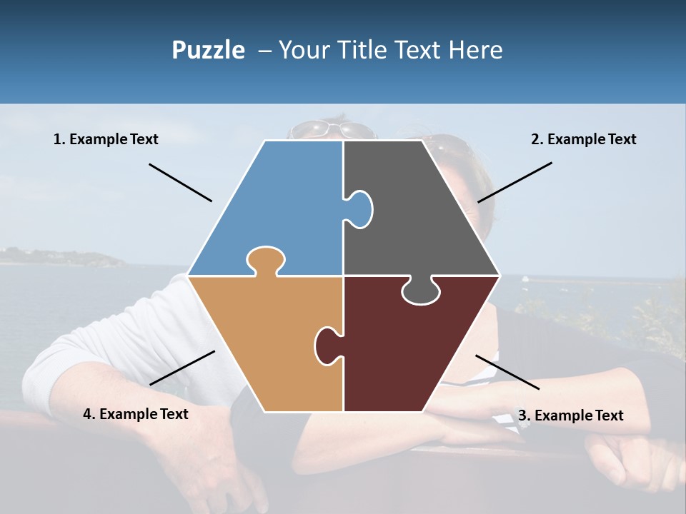 Couple On Vacation PowerPoint Template