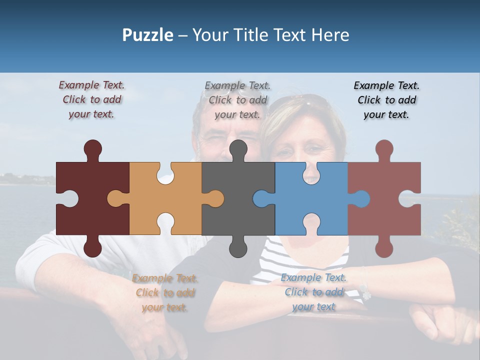 Couple On Vacation PowerPoint Template