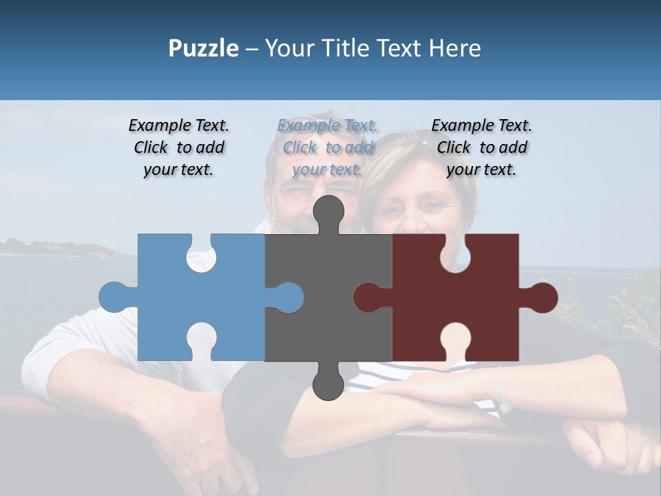 Couple On Vacation PowerPoint Template