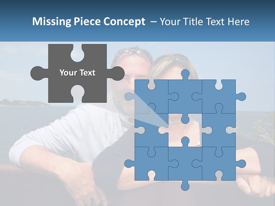 Couple On Vacation PowerPoint Template