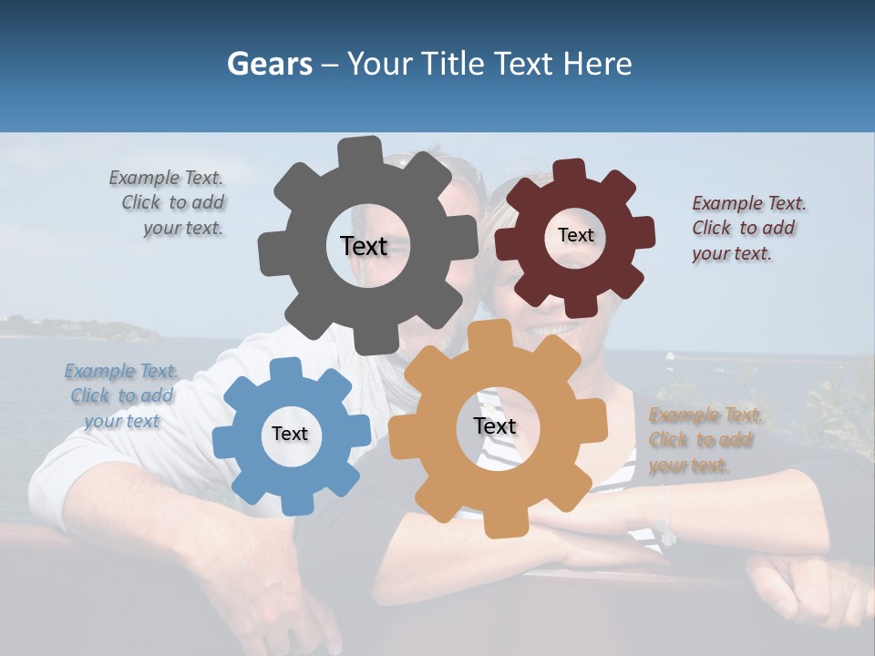 Couple On Vacation PowerPoint Template