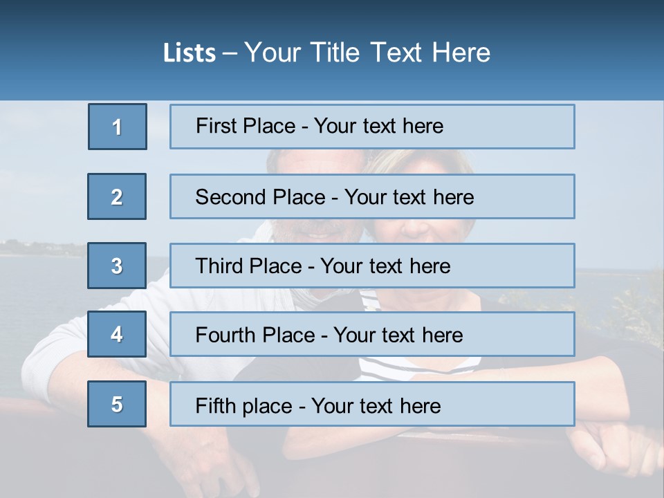 Couple On Vacation PowerPoint Template