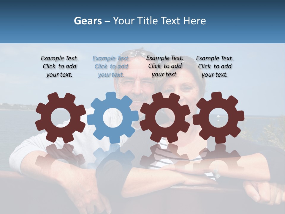 Couple On Vacation PowerPoint Template