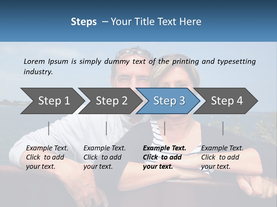 Couple On Vacation PowerPoint Template