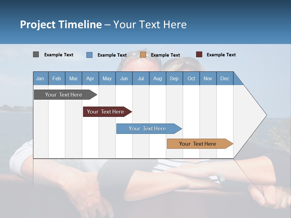 Couple On Vacation PowerPoint Template