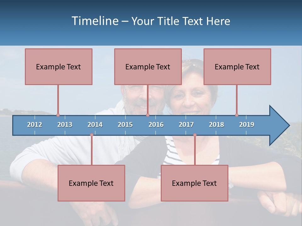 Couple On Vacation PowerPoint Template