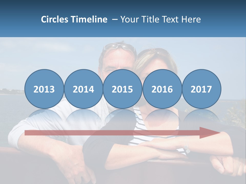 Couple On Vacation PowerPoint Template