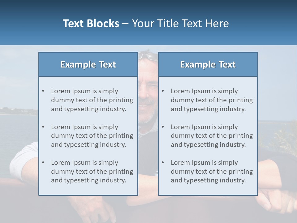 Couple On Vacation PowerPoint Template