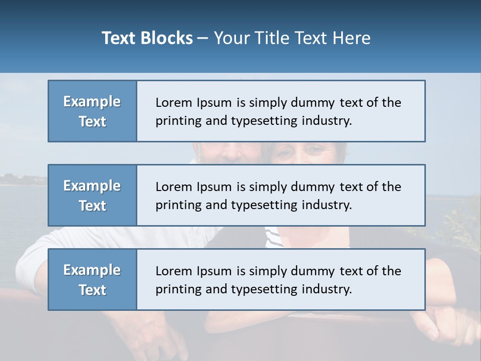 Couple On Vacation PowerPoint Template