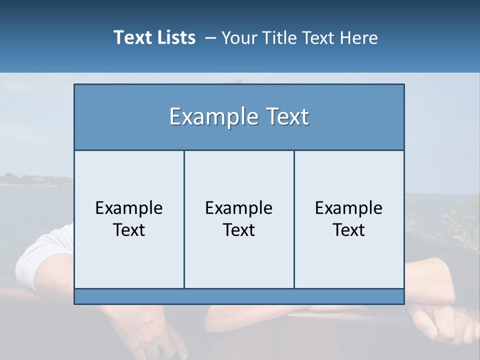 Couple On Vacation PowerPoint Template
