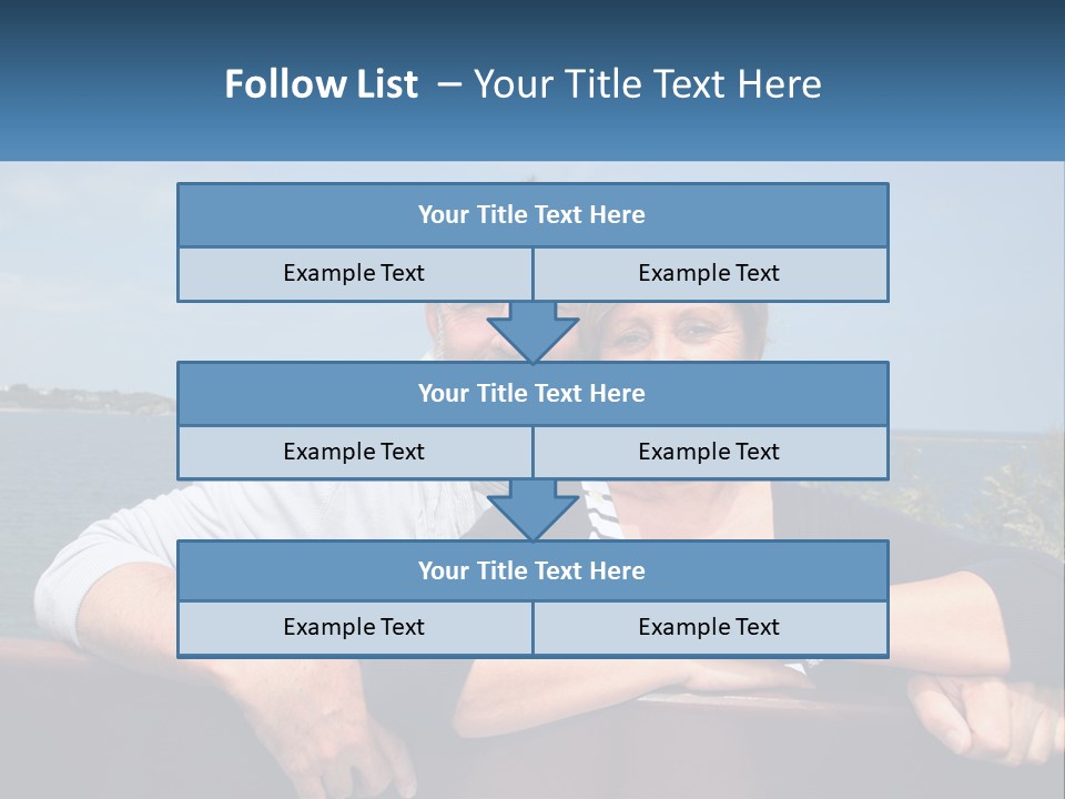 Couple On Vacation PowerPoint Template